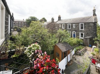General view of 31-34 Rosebank Cottages, Gardner's Crescent, Edinburgh, taken from the north-east.