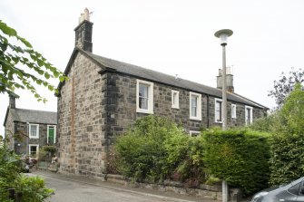 General view of 31-34 Rosebank Cottages, Gardner's Crescent, Edinburgh, taken from the south-east.
