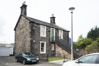 General view of 35-36 Rosebank Cottages, Gardner's Crescent, Edinburgh, taken from the north-east.