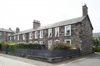 General view of 1-8 Rosebank Cottages, Gardner's Crescent, Edinburgh, taken from the north-east.