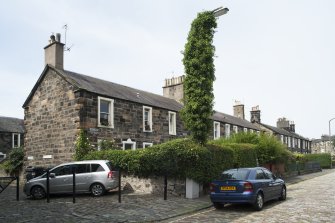 General view of 1-8 Rosebank Cottages, Gardner's Crescent, Edinburgh, taken from the south-east.