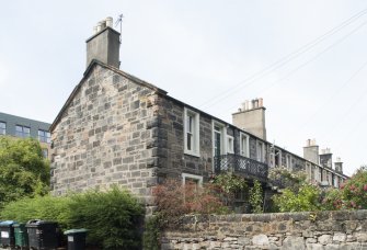 General view of 17-24 Rosebank Cottages, Gardner's Crescent, Edinburgh, taken from the south-east.