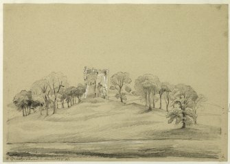 Drawing of Corsbie Tower.