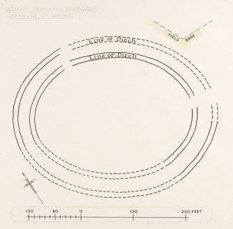 Publication drawing; earthwork, Gallamuir.