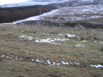 All that remained of the site of the building - presumably the farmhouse