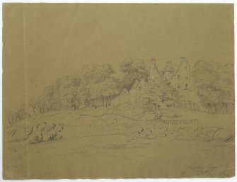 Drawing of Granton Castle, insc: 'Royston Castle'