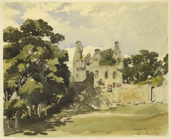 Drawing of Royston Castle.