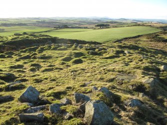 Drumcarrow Craig broch; view of enclosure immediately to the west of the broch.