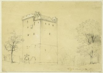 Drawing of Clackmannan Tower.