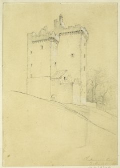 Drawing of Clackmannan Tower.