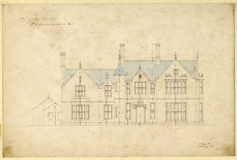 Elevation of Auchmacoy House.