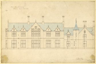 Elevation of Auchmacoy House.