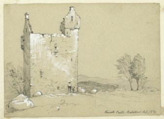 Drawing of Knock Castle.