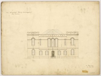 Back elevation of Inverness County Buildings.