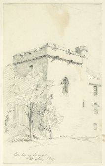 Drawing of Carberry Tower.