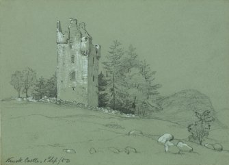 Drawing of Knock Castle.