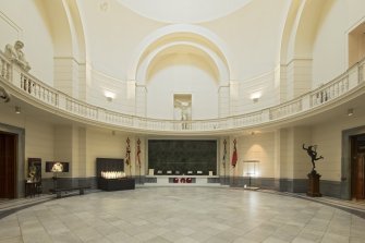 Memorial court, ground floor, view from south