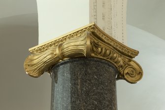 Ground floor, court gallery, detail of column capital