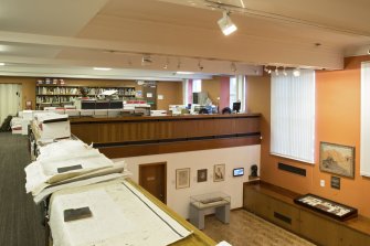 Ground floor, print room, mezzanine, view from south west