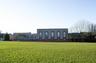 Exterior. General view of east elevation taken from the east.