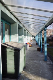 Exterior. General view of verandah taken from the west.
