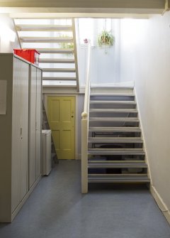 Interior. View of stairwell.