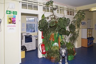 Interior. View of small janitor's room.