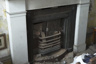 1st floor, drawing room, detail of fireplace