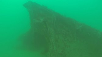 View of side-scan sonar Contact 3 of steamship Elton