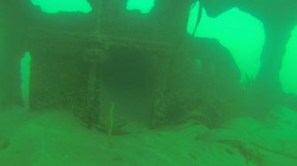 View of door on steamship Elton