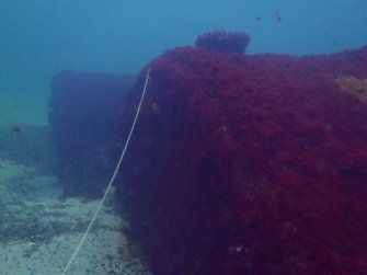 View of boiler fouled by line on Reinfield