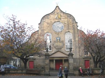 General view of south elevation of Canongate Parish Church, Edinburgh.