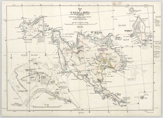 Ordnance Survey Archaeology Division Field Sheet. Updated with positions and information of archaeological sites.