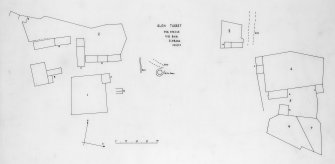 Excavation drawing : plan of Kiplonie bridge depopulated settlement.