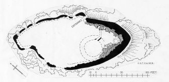 Publication drawing; plan of dun at Penduin.