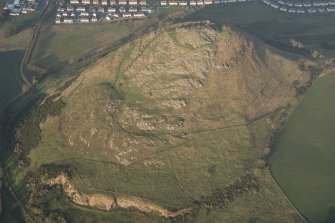 Oblique aerial view of North Berwick Law, looking NNW.