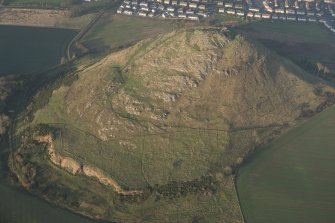 Oblique aerial view of North Berwick Law, looking NW.
