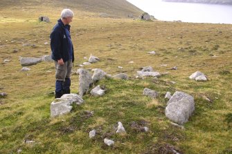 General view of stone setting, An Lag, Hirta, St Kilda