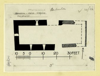 Publication drawing; Teampull Chaluim Chille.