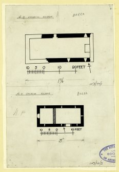 Publication drawing; Church, Cille-bharra.