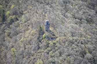 Oblique aerial view of Lady Margaret's Tower Observatory, looking WSW.