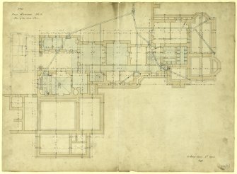 Plan of sunk floor, New Inveraw (Ardanaiseig House).