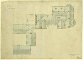 Plan of roof, New Inveraw (Ardanaiseig House).