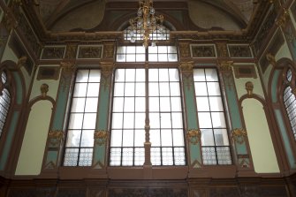 Level 3, great hall, detail of north window