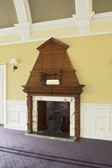 Level 3, north wing, south west dining room, view of fireplace