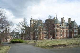 General view of west facing elevation of the west wing, taken from the north west.