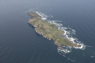 General oblique aerial view of the Isle of May, looking N.