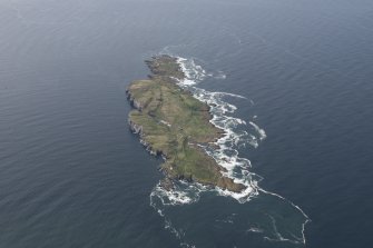 General oblique aerial view of the Isle of May, looking N.