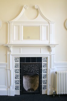 Queen's Craig. Ground Floor. Entrance Hall. Detail of fireplace.