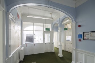 Queen's Craig. Ground Floor. Inner Hall. General view from North.